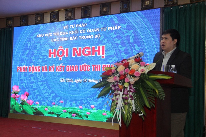 Sôi nổi Hội nghị phát động và ký kết giao ước thi đua năm 2019 Khu vực thi đua khối cơ quan Tư pháp các tỉnh Bắc Trung Bộ